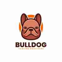 Free vector bulldog mascot logo design