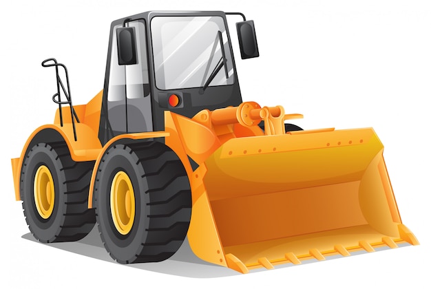 Free vector bulldozer