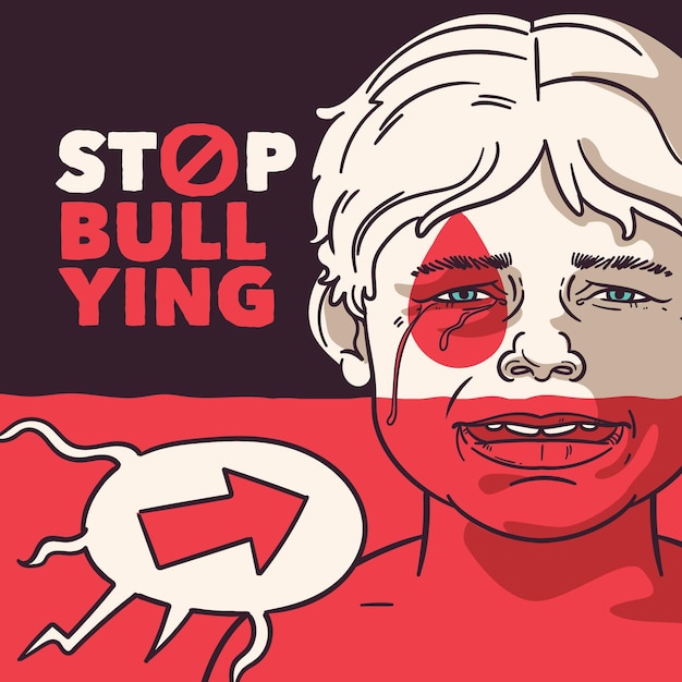 Bullying illustration concept