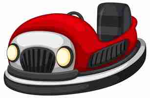 Free vector bumper car in cartoon style