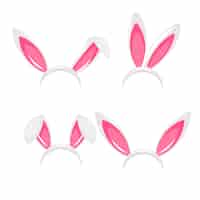 Free vector bunny ears set