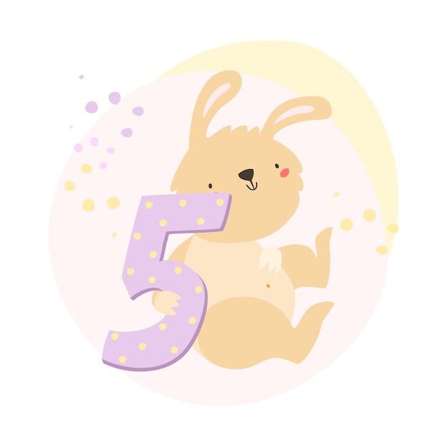 bunny and number five