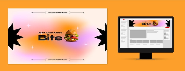 Burger template design