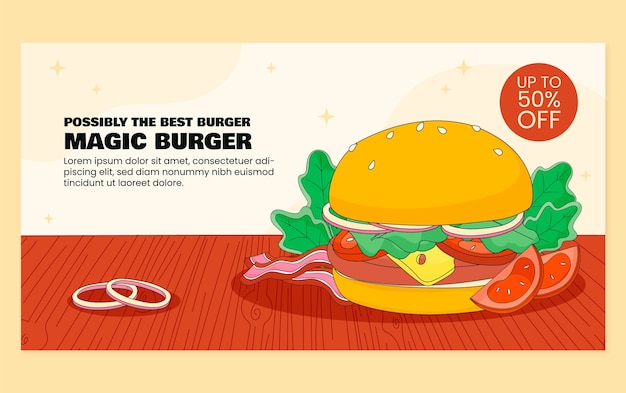 Burger template design