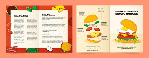 Burger template design