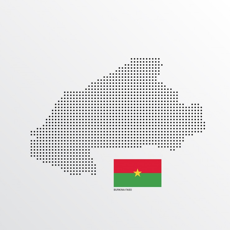 Free Vector burkina faso map design 