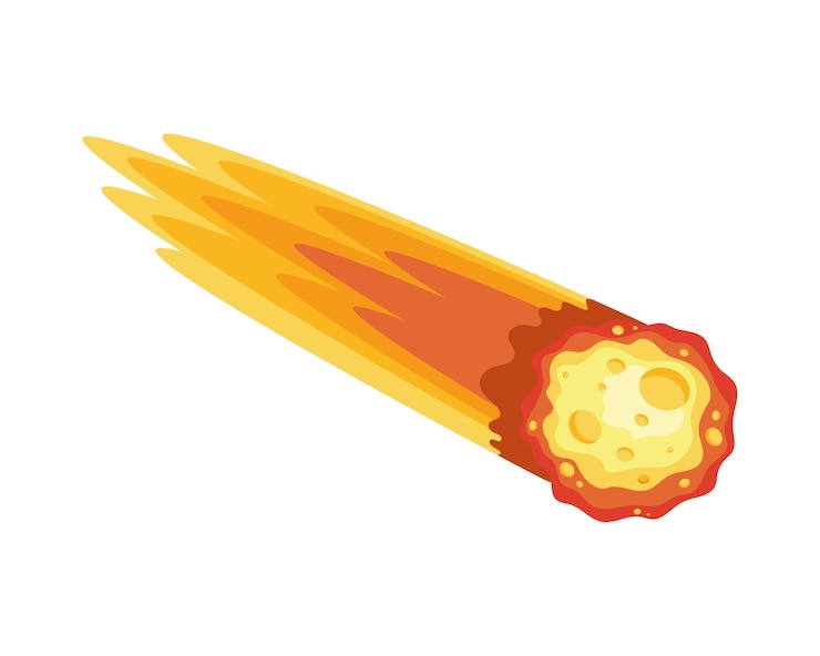 Free Vector burning fireball galaxy