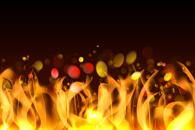 Burning flame background