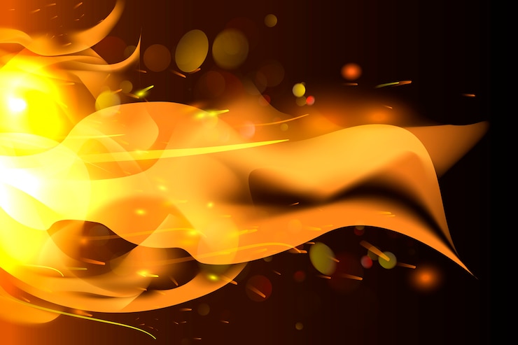 Free Vector burning flame background