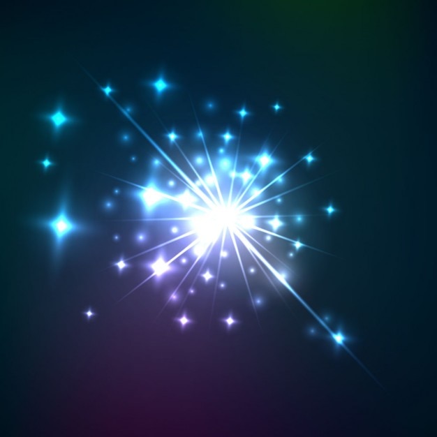無料Vector 星の光のバースト