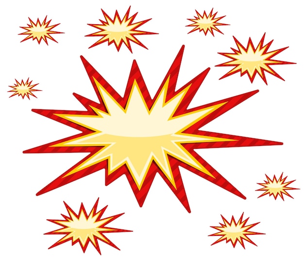 Burst Sign over white Vector illustration