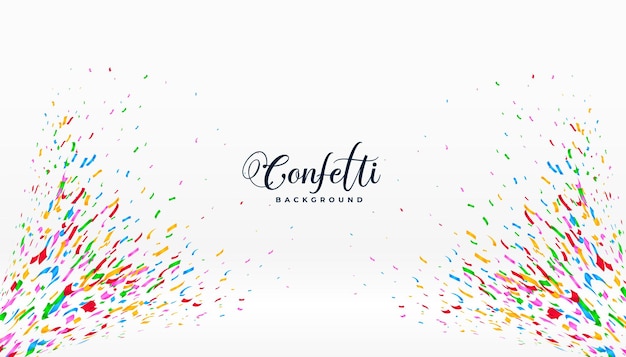 Free vector bursting colorful confetti celebration banner