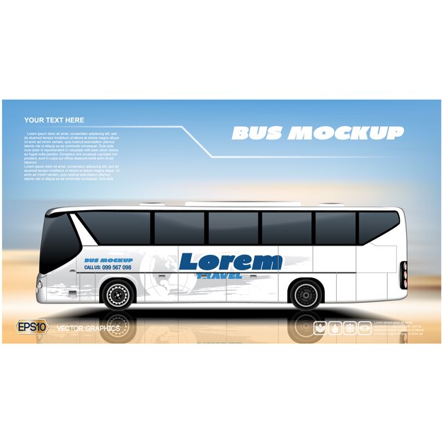 バス背景デザイン