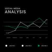 Free vector business analysis graph editable template