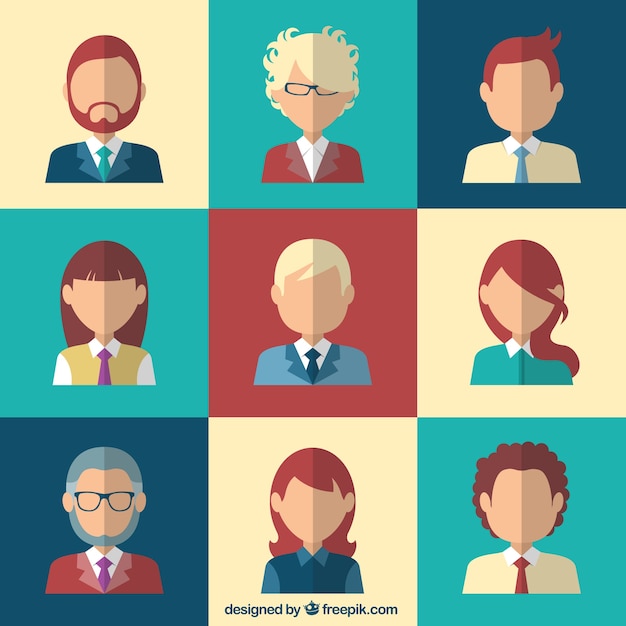 Business People Avatar Set 2301635 Vector Art at Vecteezy