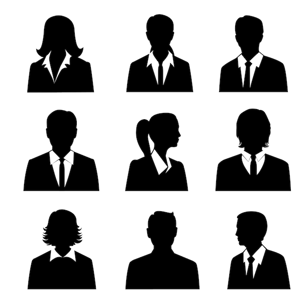 Set di avatar aziendali