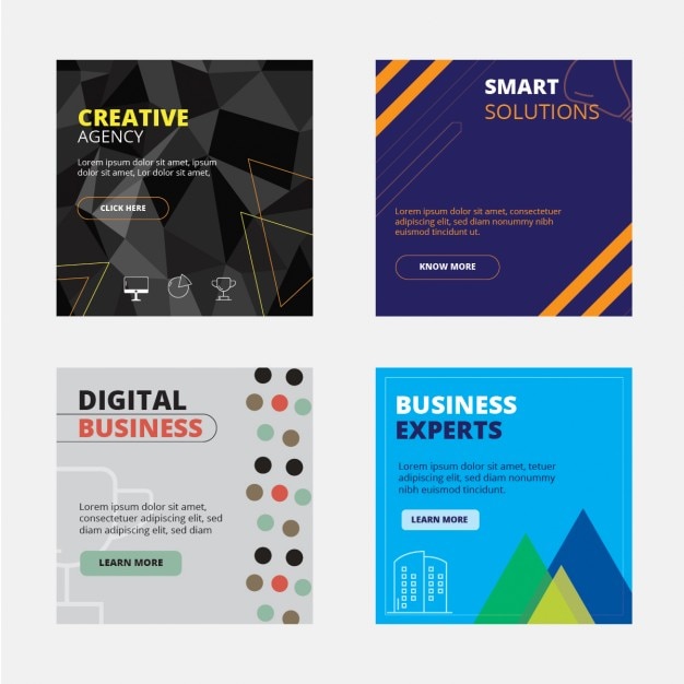 Free vector business backgrounds collection