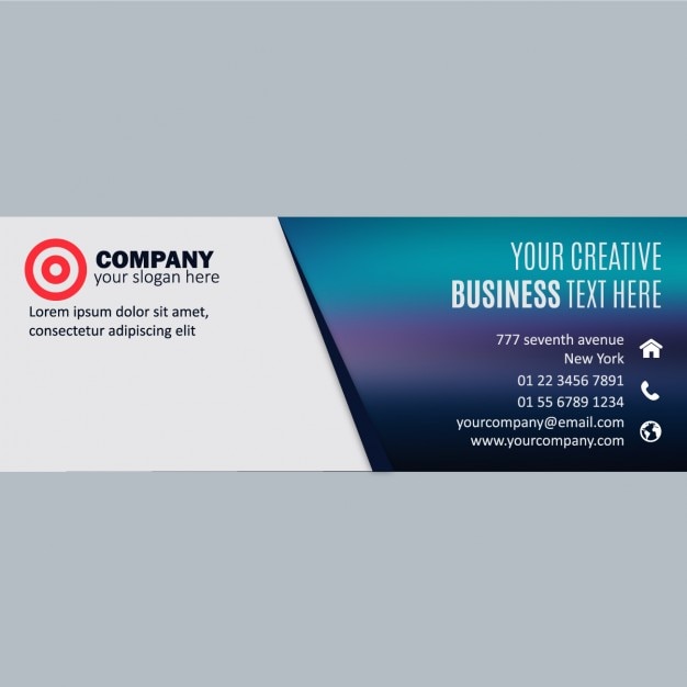 Free vector business banner design