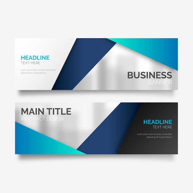 Business Banner in Modern Design