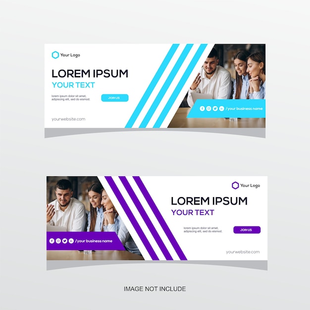 Business banner simple style