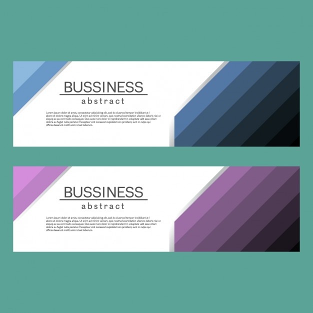 Free vector business banners template