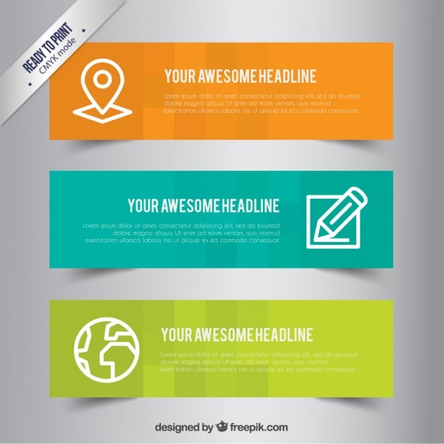 Free Vector business banners template