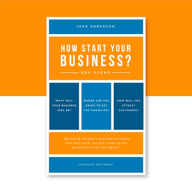 Business book cover template