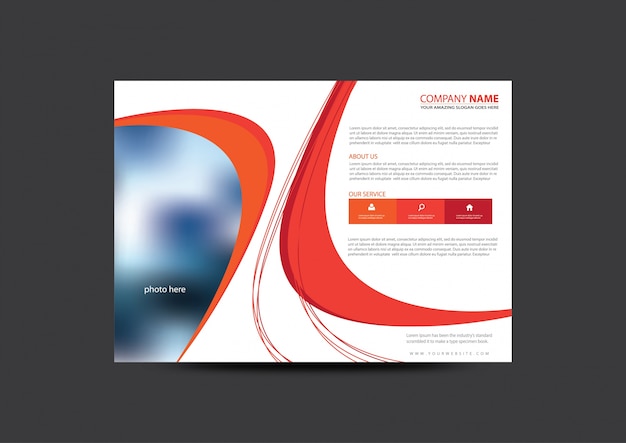 Business brochure abstract design