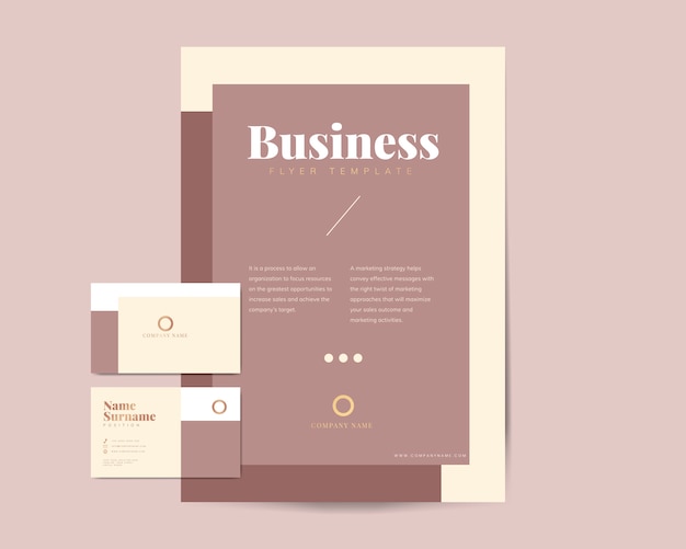 Бесплатное векторное изображение Шаблоны бизнес-брошюр и визиток