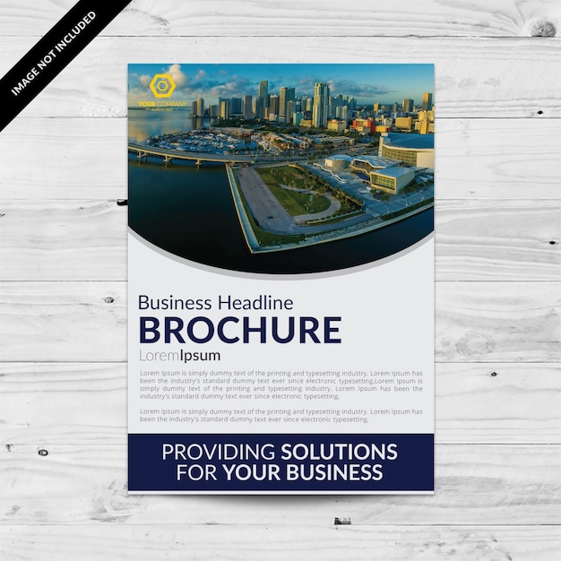 Free vector business brochure elegant design