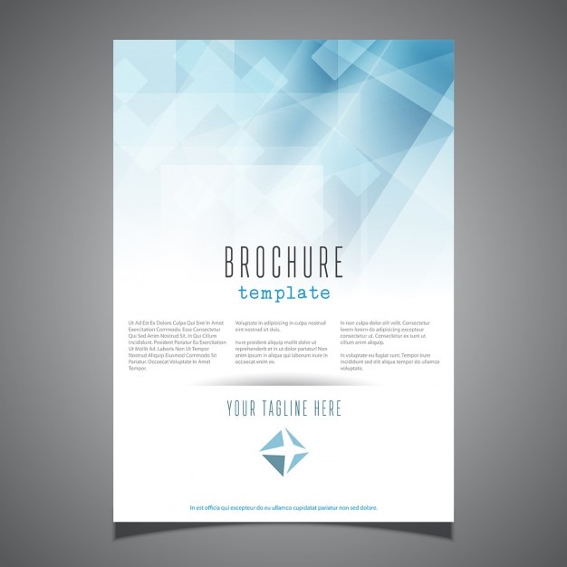 Free vector business brochure template in abstract style