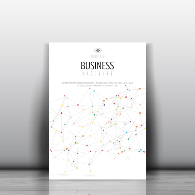 Free vector business brochure template