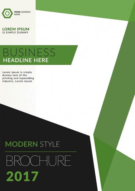 Free vector business brochure template