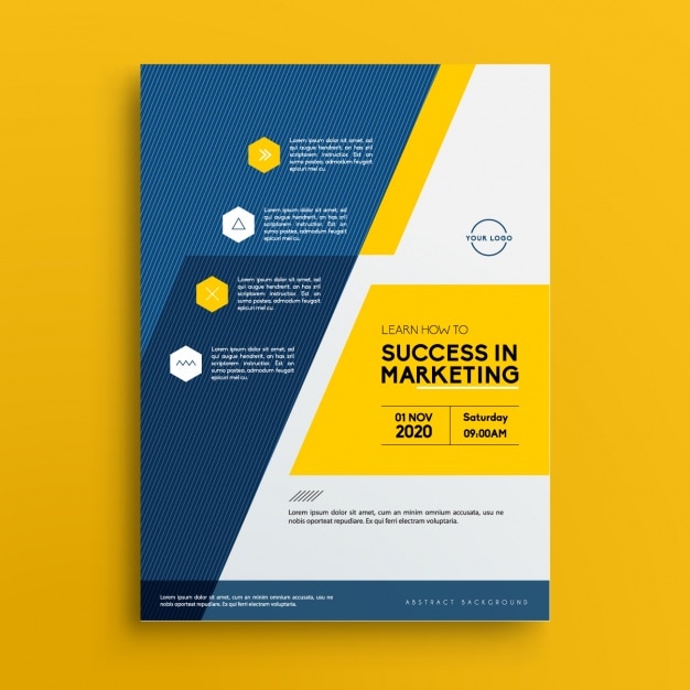 Brochure template affari