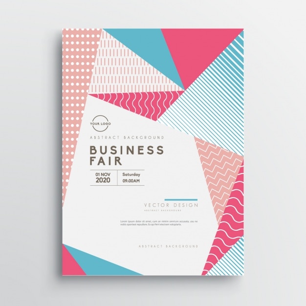 Free vector business brochure template