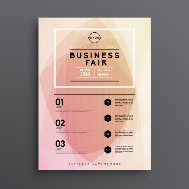 Free vector business brochure template