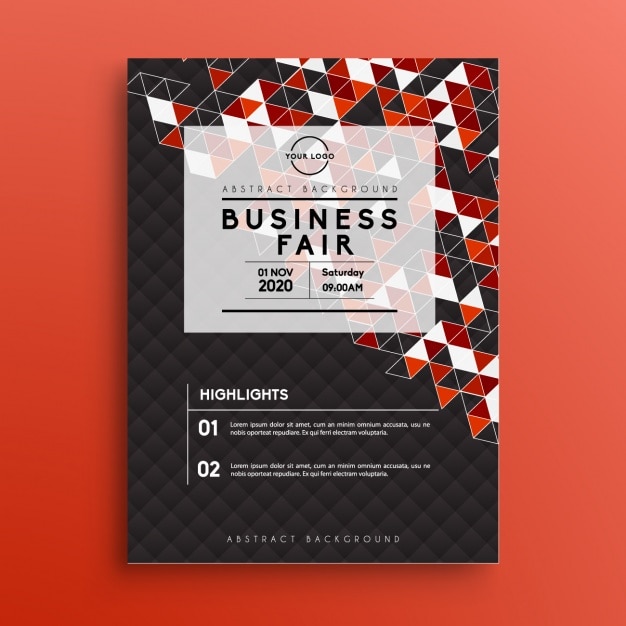 Бесплатное векторное изображение Шаблон бизнес-брошюра