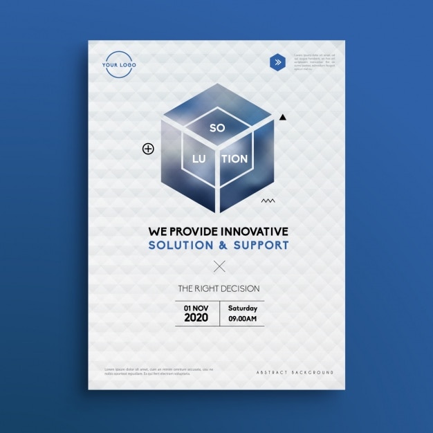 Free vector business brochure template