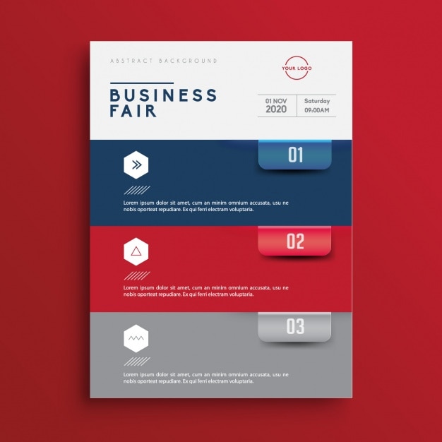 Brochure template affari