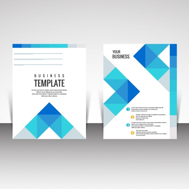 Free vector business brochure template