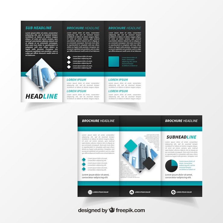 Free Vector business brochure template
