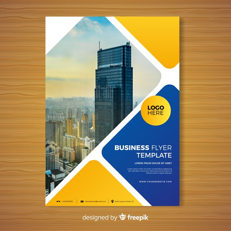 Free Vector business brochure template