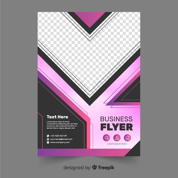 Free vector business brochure template