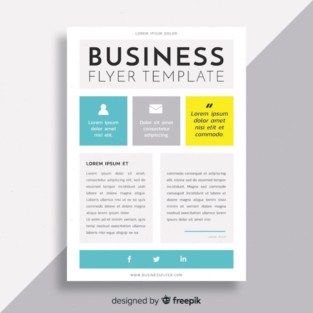 Free vector business brochure template