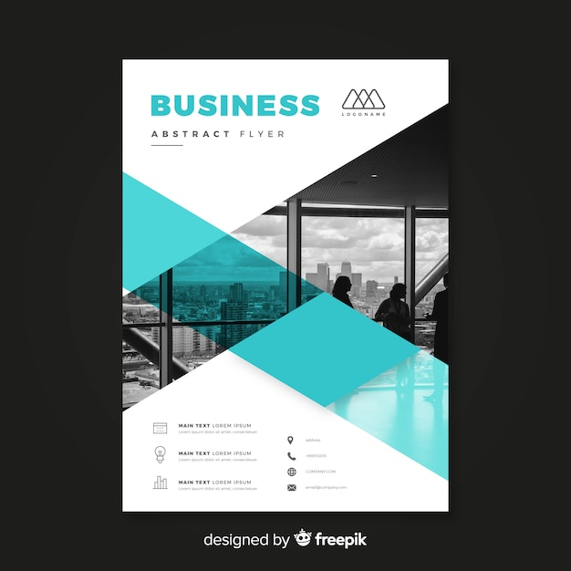 Free vector business brochure template