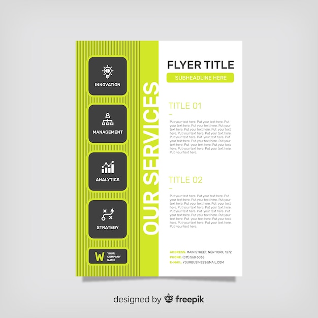 Free vector business brochure template