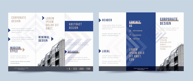 Free vector business brochure template