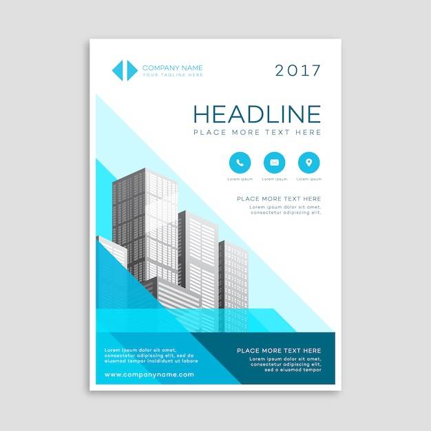 Business brochure with elegant design