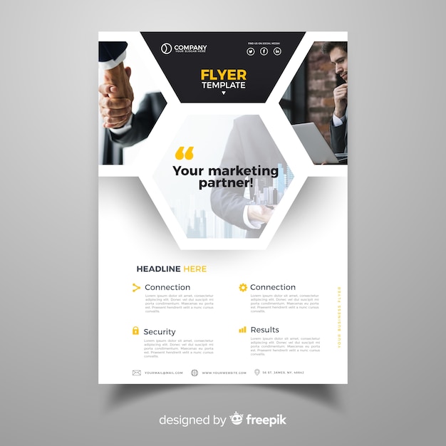 Free vector business brochure