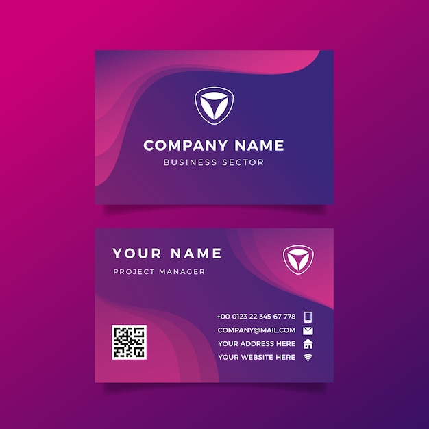 Business card abstract template